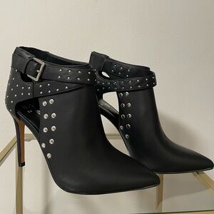 NEW Mix No. 6 Dillan Shootie Shoe Bootie Studded Black PU Leather 8.5m